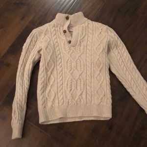 Gap off white cable knit sweater
